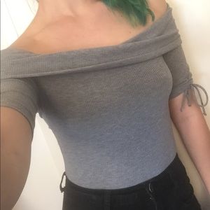 NWOT Topshop off the shoulder body suit